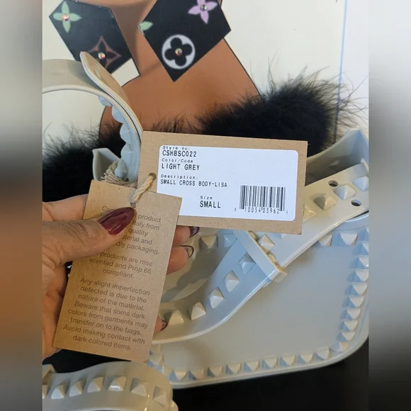 Carmen Sol NWT Jelly Lisa Tote Crossbody Shoulder Bag - Picture 8 of 12